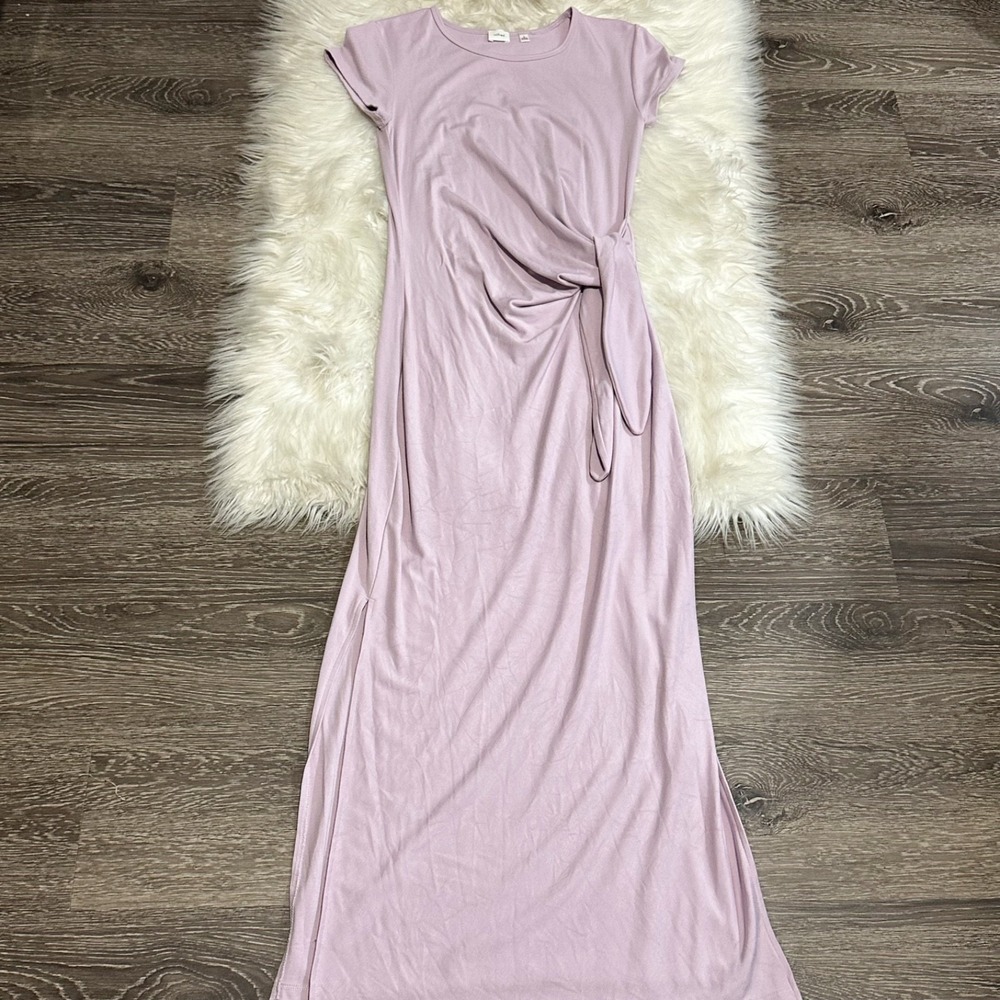 Wilfred Aritzia Womens Fortune Maxi Dress Size Small Purple Lavender